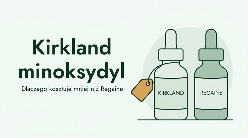 Dlaczego minoksydyl Kirkland kosztuje mniej niż Regaine