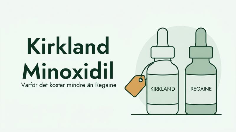 Varför Kirkland-minoxidil kostar mindre än Regaine