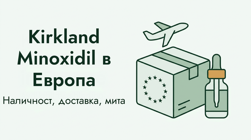 Поръчка на Kirkland миноксидил в Европа: доставка и мита