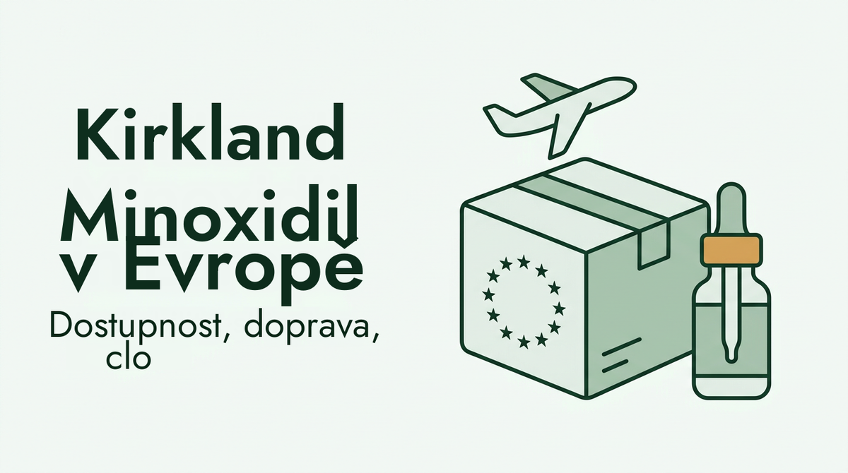 Nákup Kirkland minoxidilu v Evropě: doprava a clo