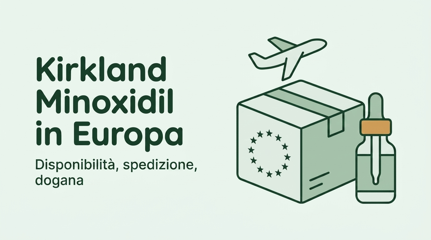 Comprare Kirkland minoxidil in Europa: spedizione e dogana
