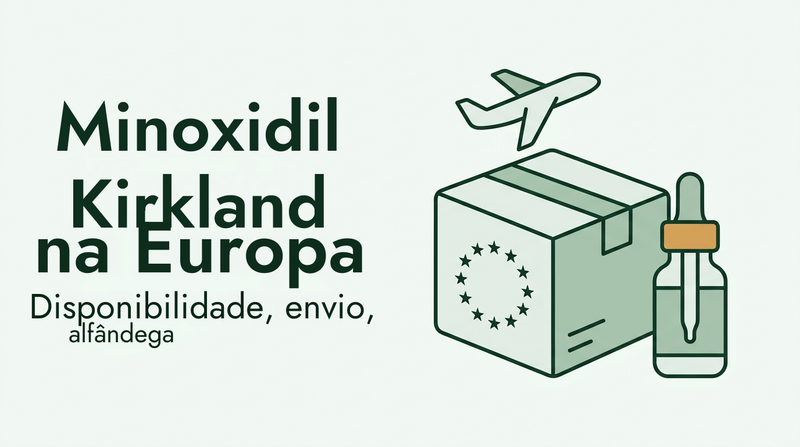 Comprar minoxidil Kirkland na Europa: envio e alfândega