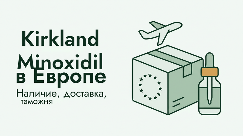 Покупка миноксидила Kirkland в Европе: доставка и таможня