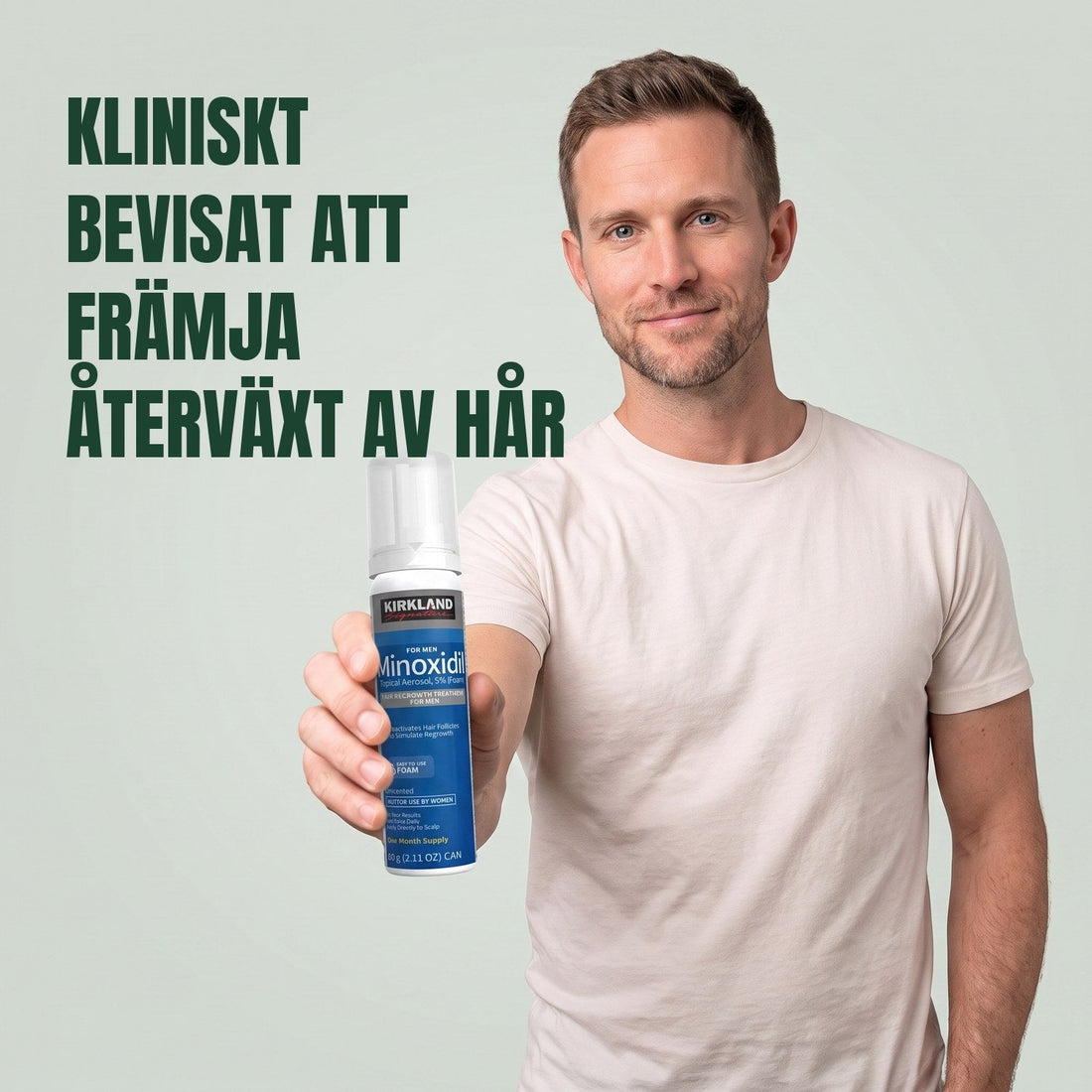 Kirkland Signature Minoxidil Skum 5% för män – 12 burkar (12 månaders förbrukning)