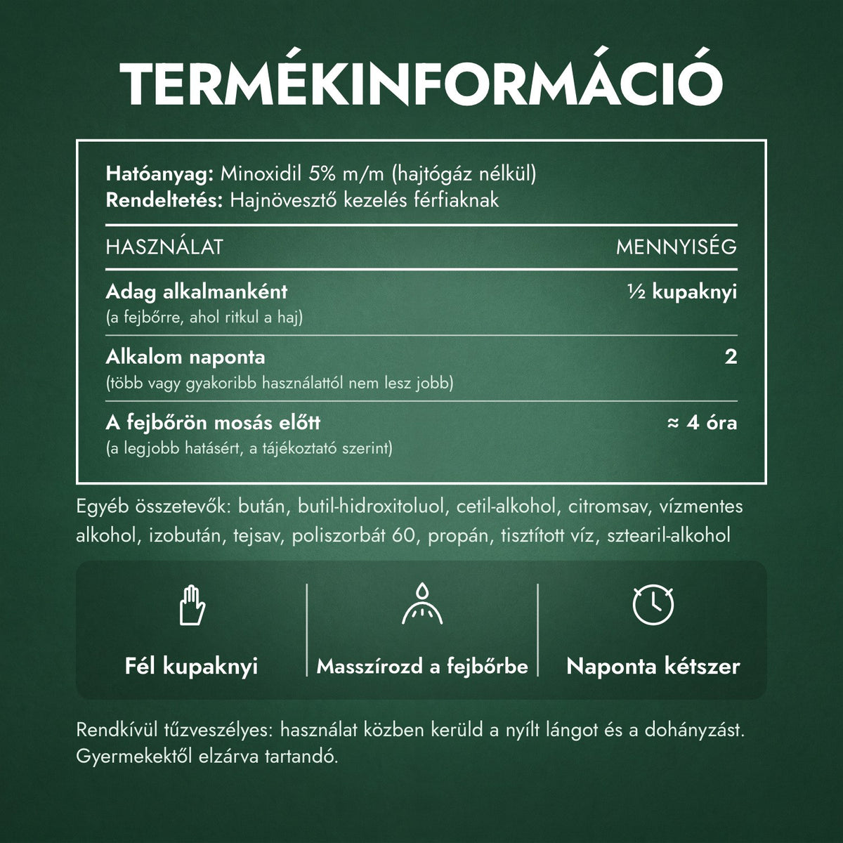 Termékinformáció: Kirkland Signature Minoxidil hab 5%