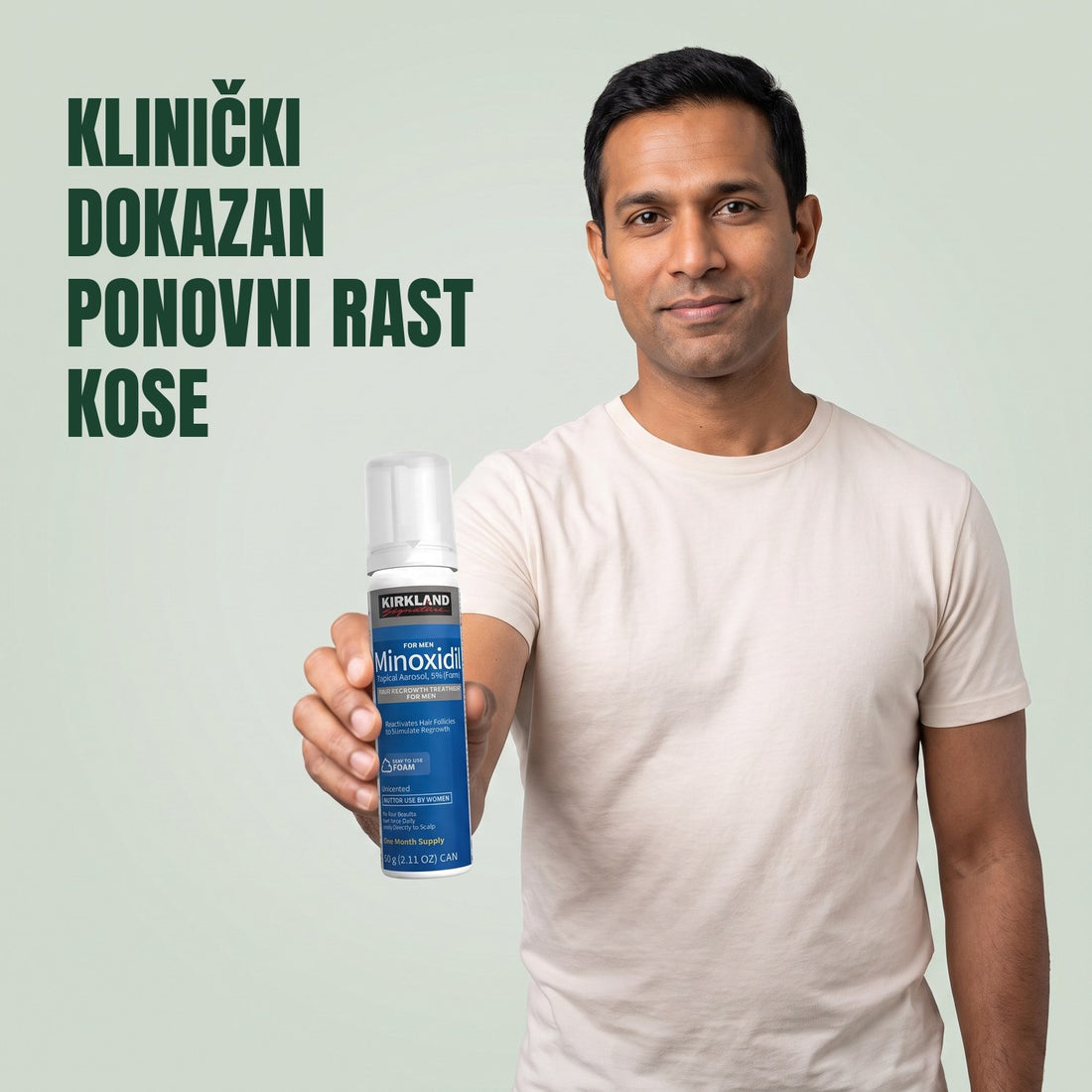 Kirkland Signature Minoxidil pjena 5% za muškarce - 3 limenke (zaliha za 3 mjeseca)