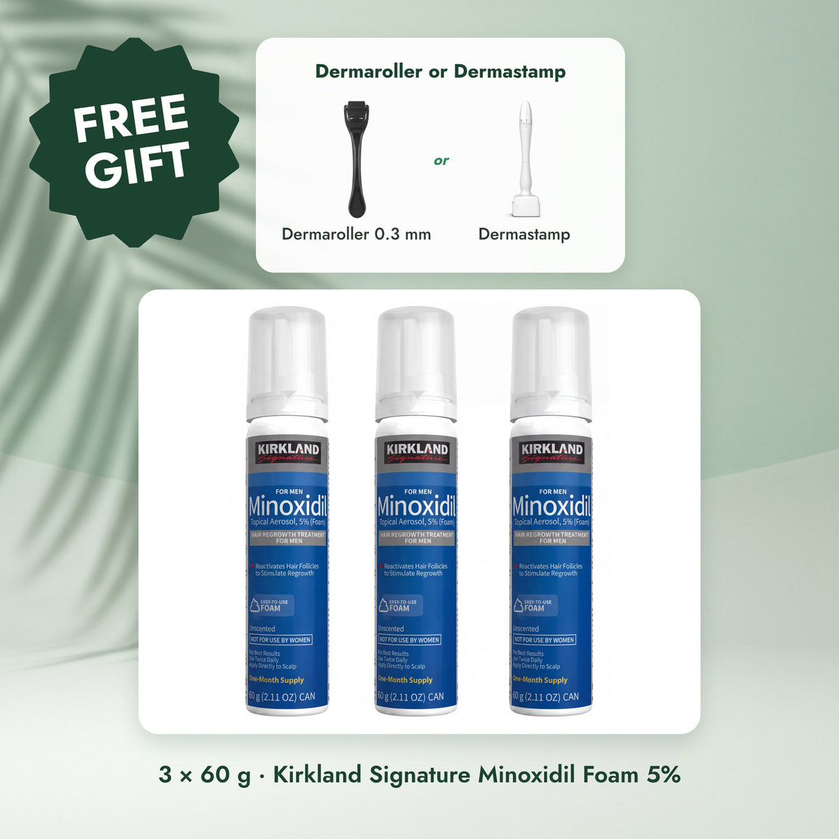 Kirkland Signature Minoxidil Foam 5%: Kirkland Signature Minoxidil Foam 5% for Men - 3 Month Supply