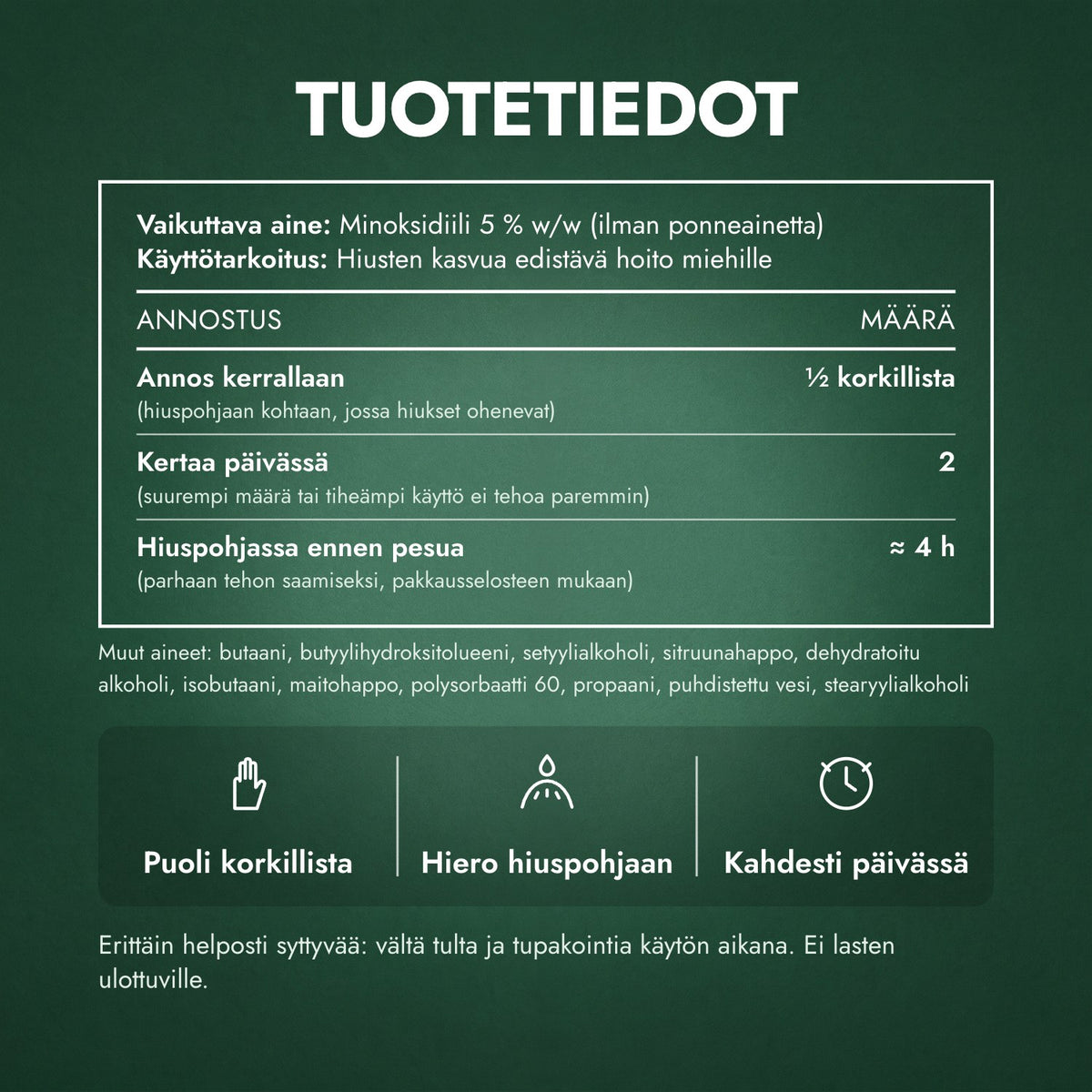 Tuotetiedot: Kirkland Signature minoksidiilivaahto 5 %