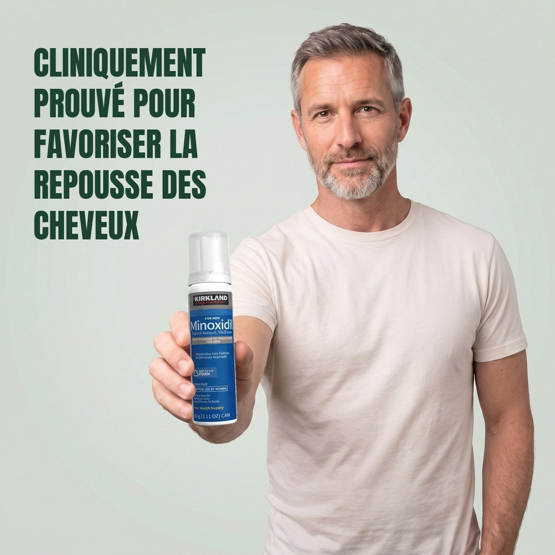 Kirkland Mousse 5% pour Hommes (6 Mois)
