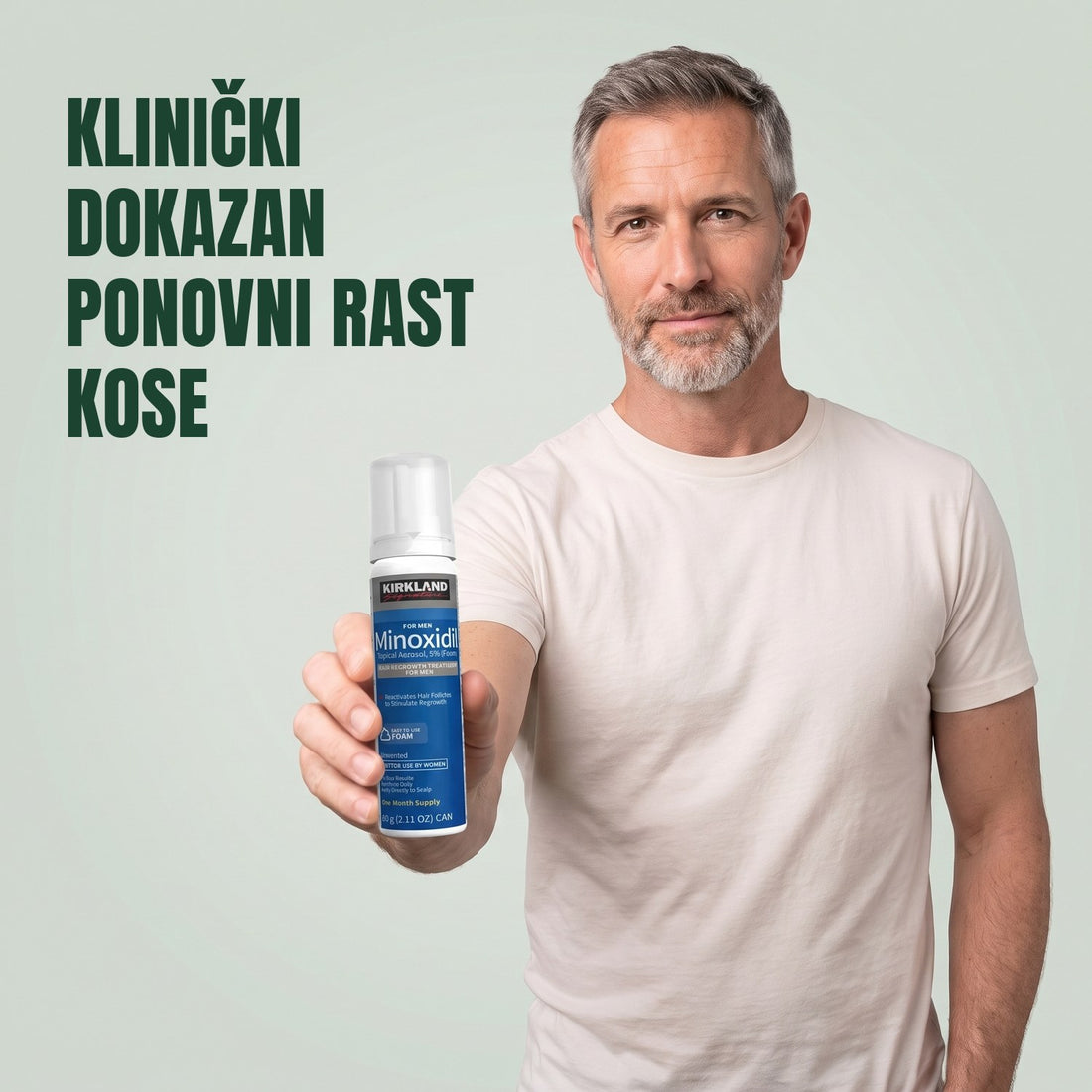 Kirkland pjena 5% za muškarce (zaliha za 6 mjeseci)