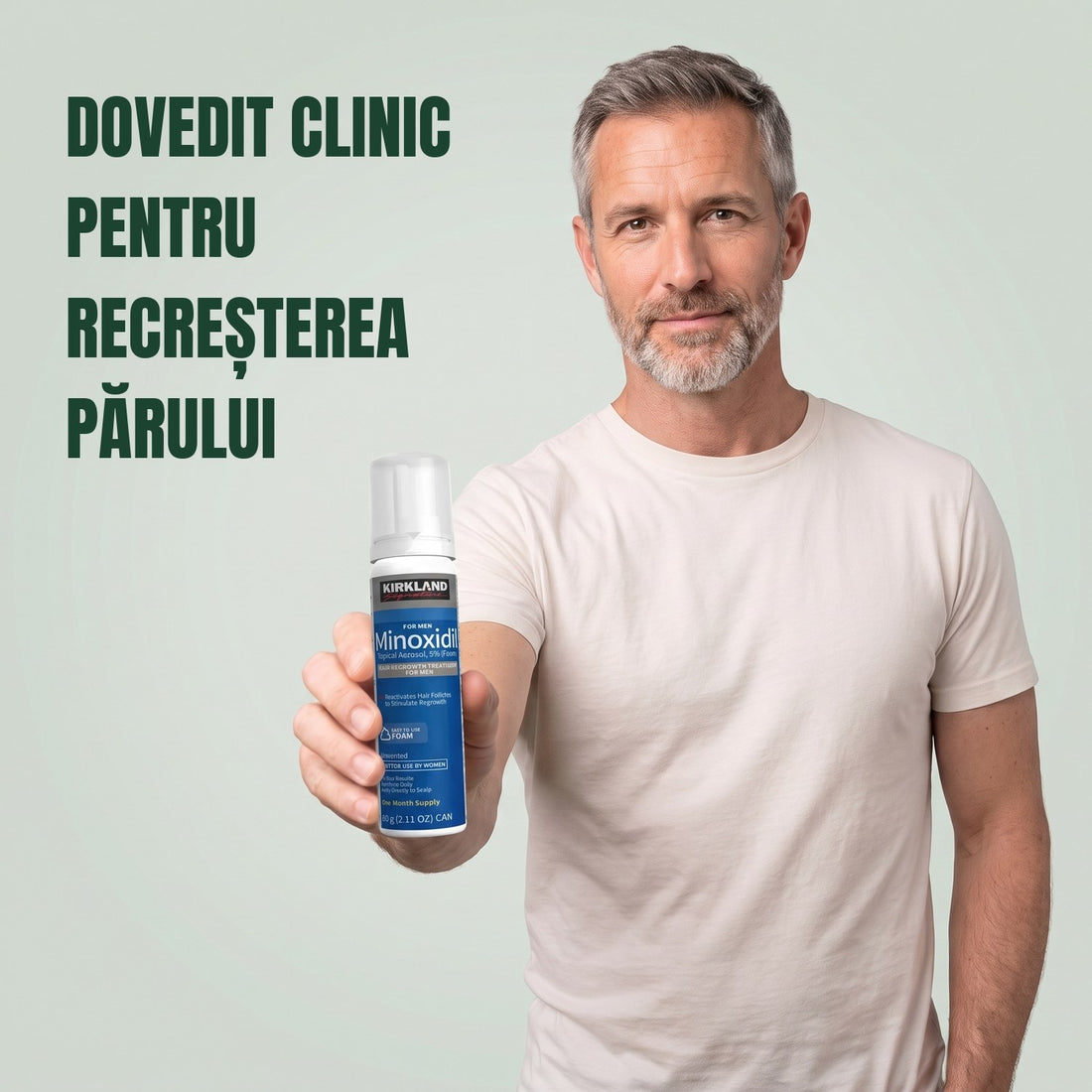 Spumă Kirkland 5% pentru bărbați (rezervă pentru 6 luni)
