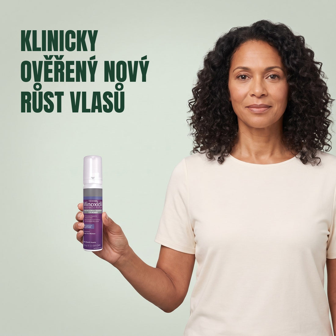 Kirkland Signature Minoxidil pěna 5% pro ženy – 6 plechovek (zásoba na 12 měsíců)