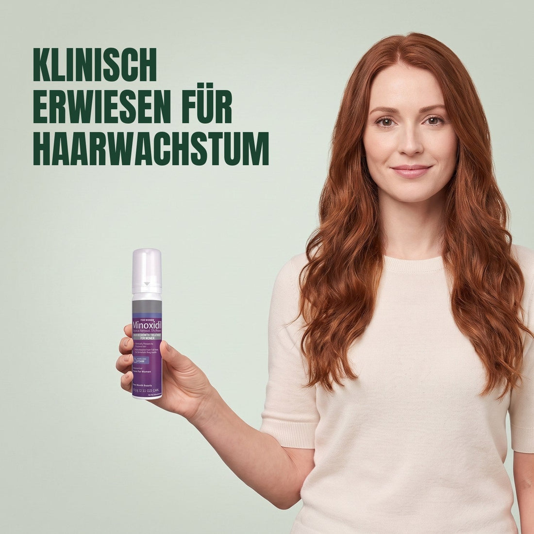 Kirkland Signature Minoxidil Schaum 5% für Frauen - 1 Dose (2-Monatsvorrat)
