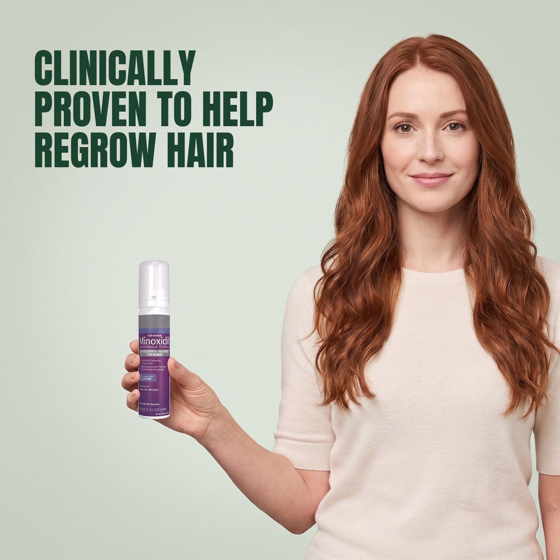 Kirkland Signature Minoxidil Foam 5% for Women - 1 can (2 month supply)