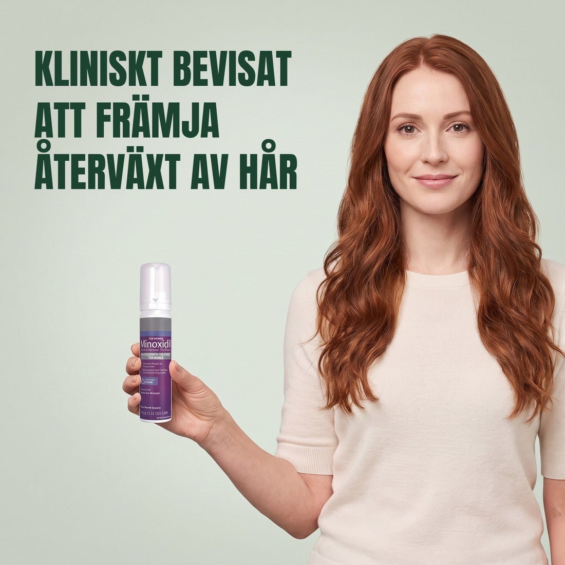 Kirkland Signature Minoxidil Skum 5% för kvinnor - 1 burk (2 månaders förbrukning)