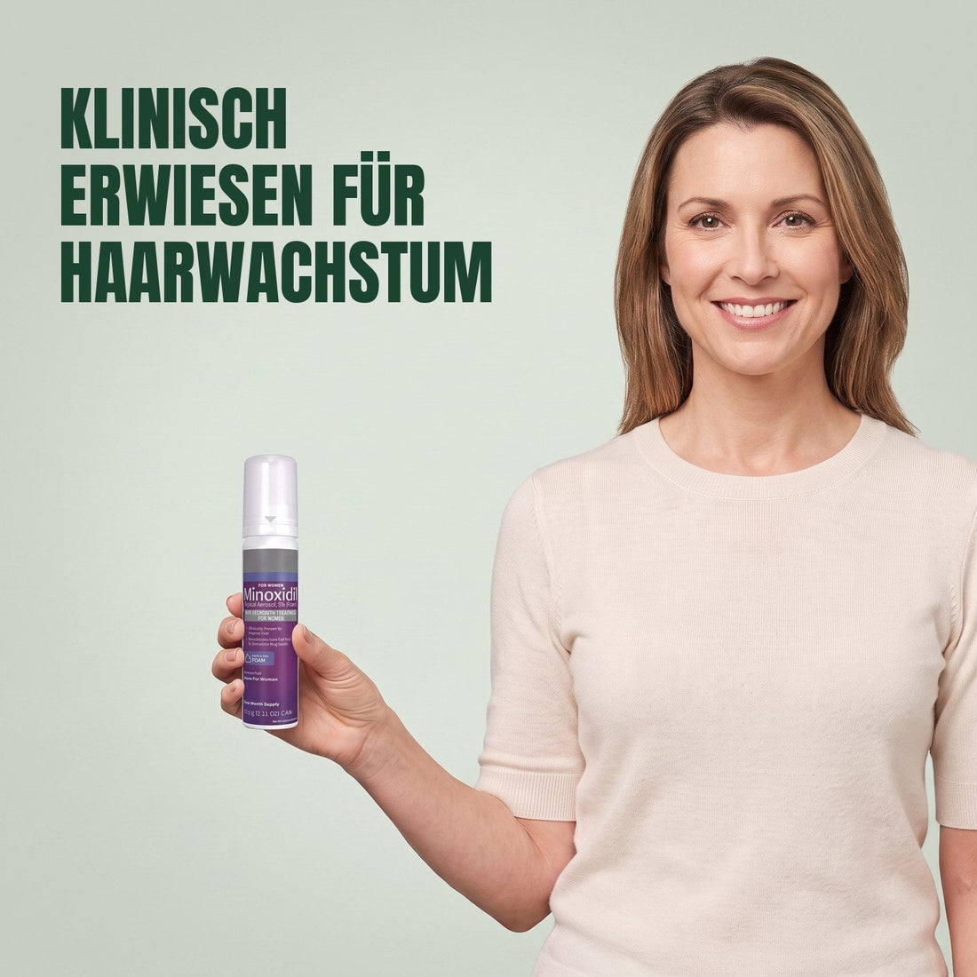 Kirkland Signature Minoxidil Schaum 5% für Frauen - 3 Dosen (6-Monatsvorrat)