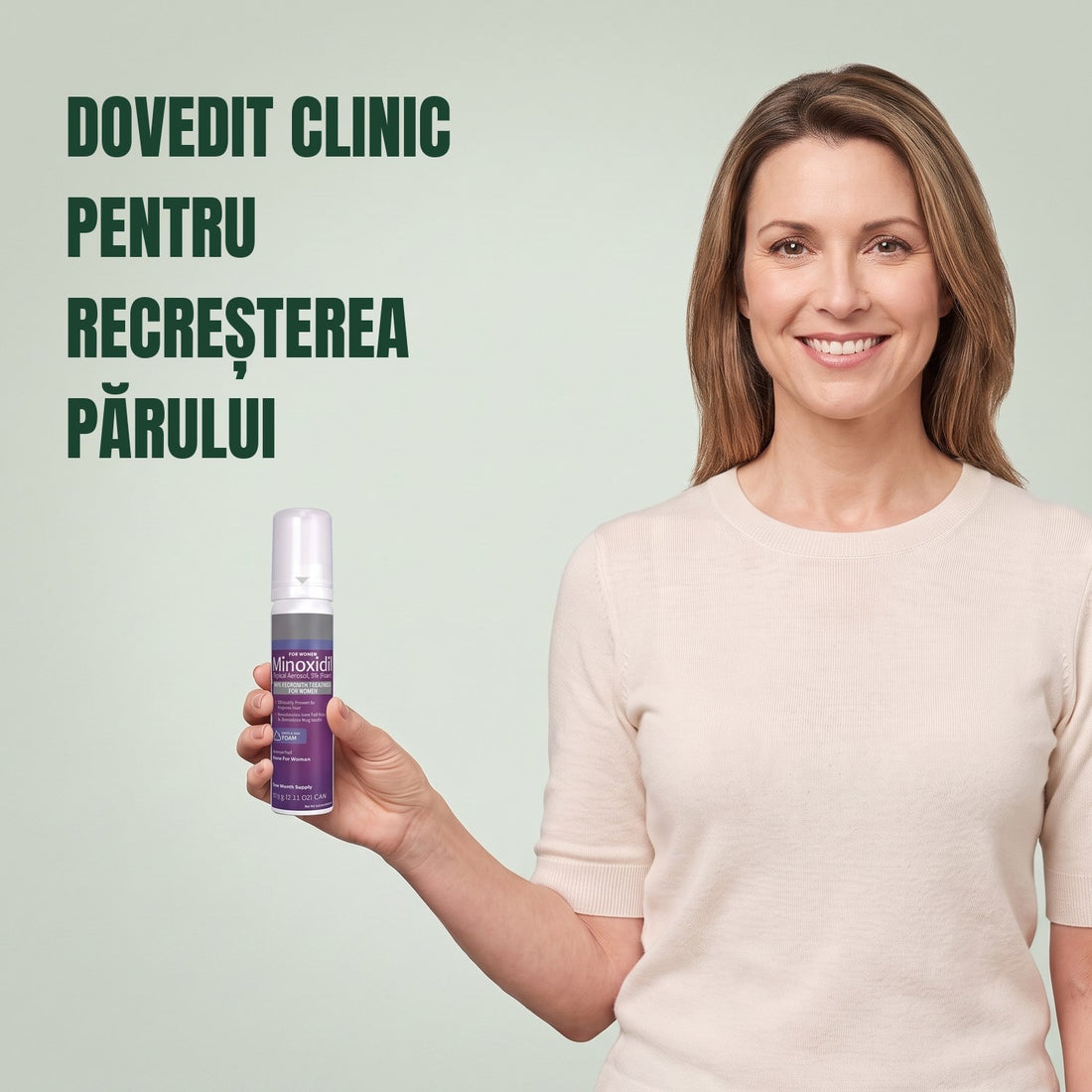Kirkland Signature Spumă Minoxidil 5% pentru femei - 3 cutii (rezervă pentru 6 luni)