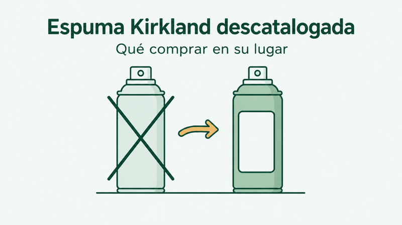 Espuma de minoxidil Kirkland descontinuada