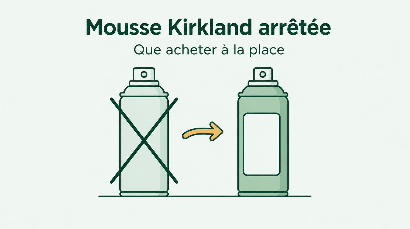 La mousse minoxidil Kirkland n'est plus commercialisée