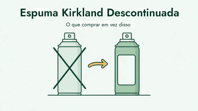 A espuma de minoxidil Kirkland foi descontinuada