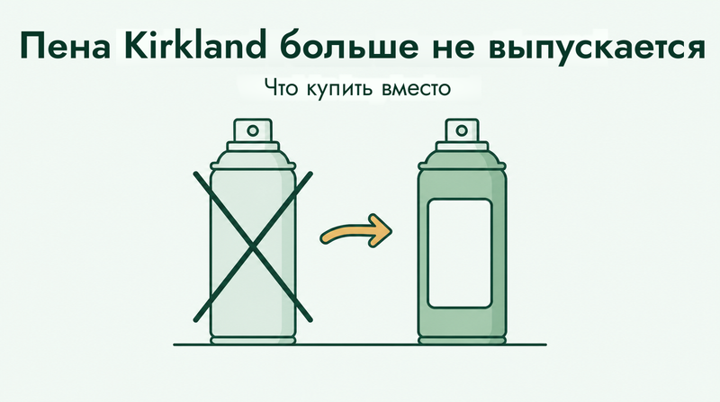 Пена Kirkland миноксидил больше не выпускается