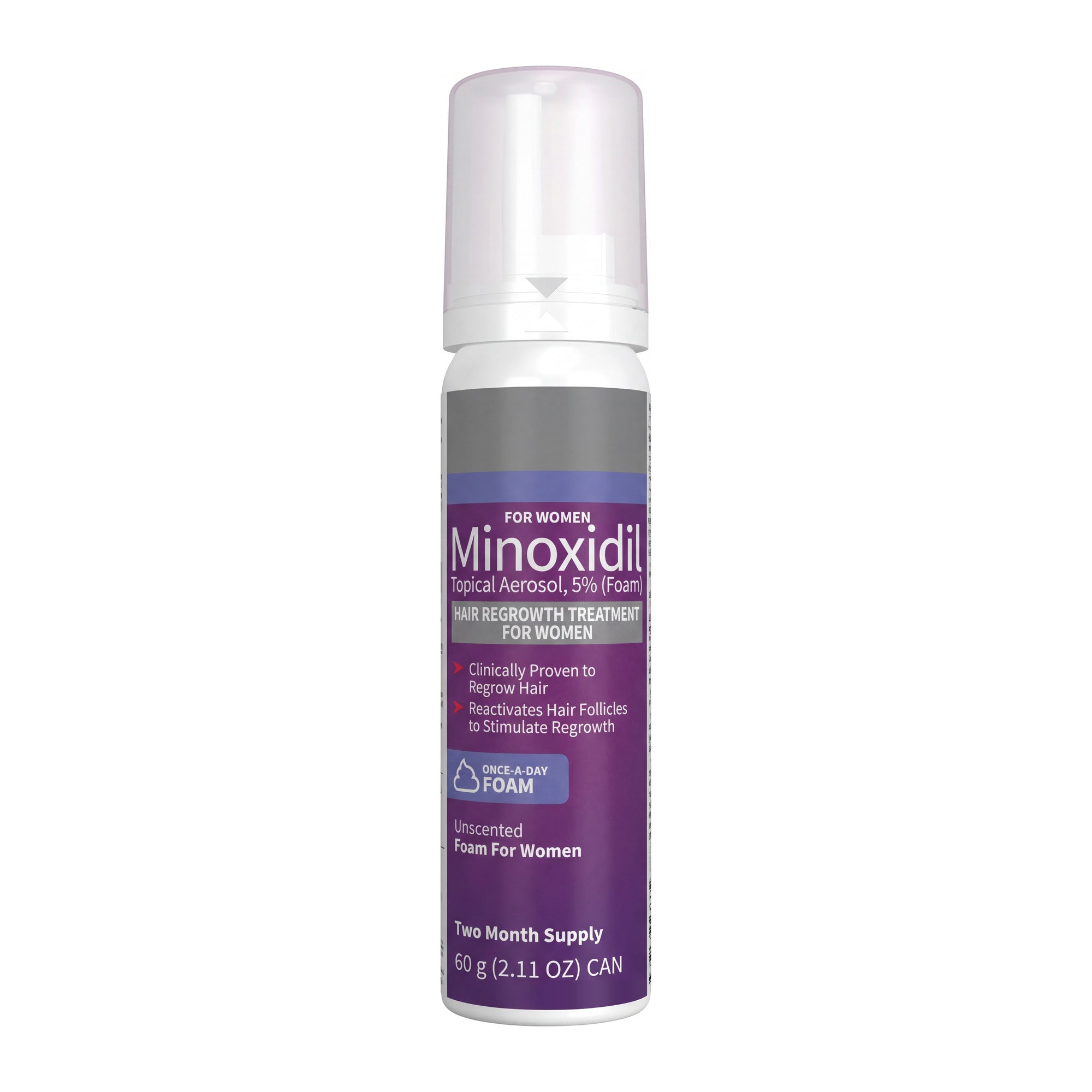 Kirkland Signature Minoxidil Skum 5% til Kvinder - 1 dåse (2 måneders forbrug)