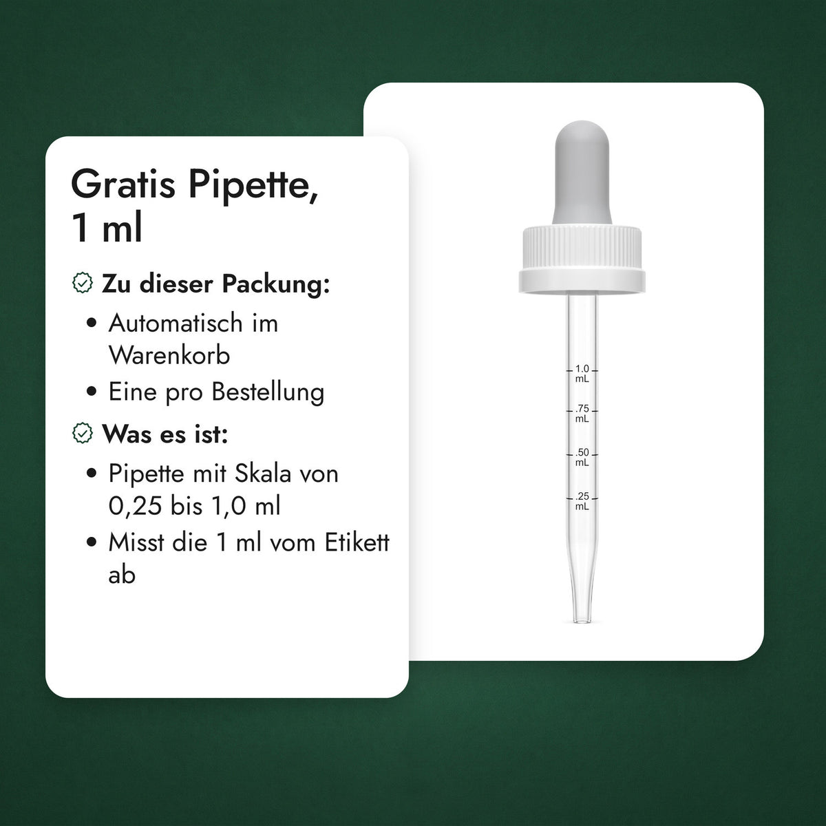 Gratis Pipette, 1 ml