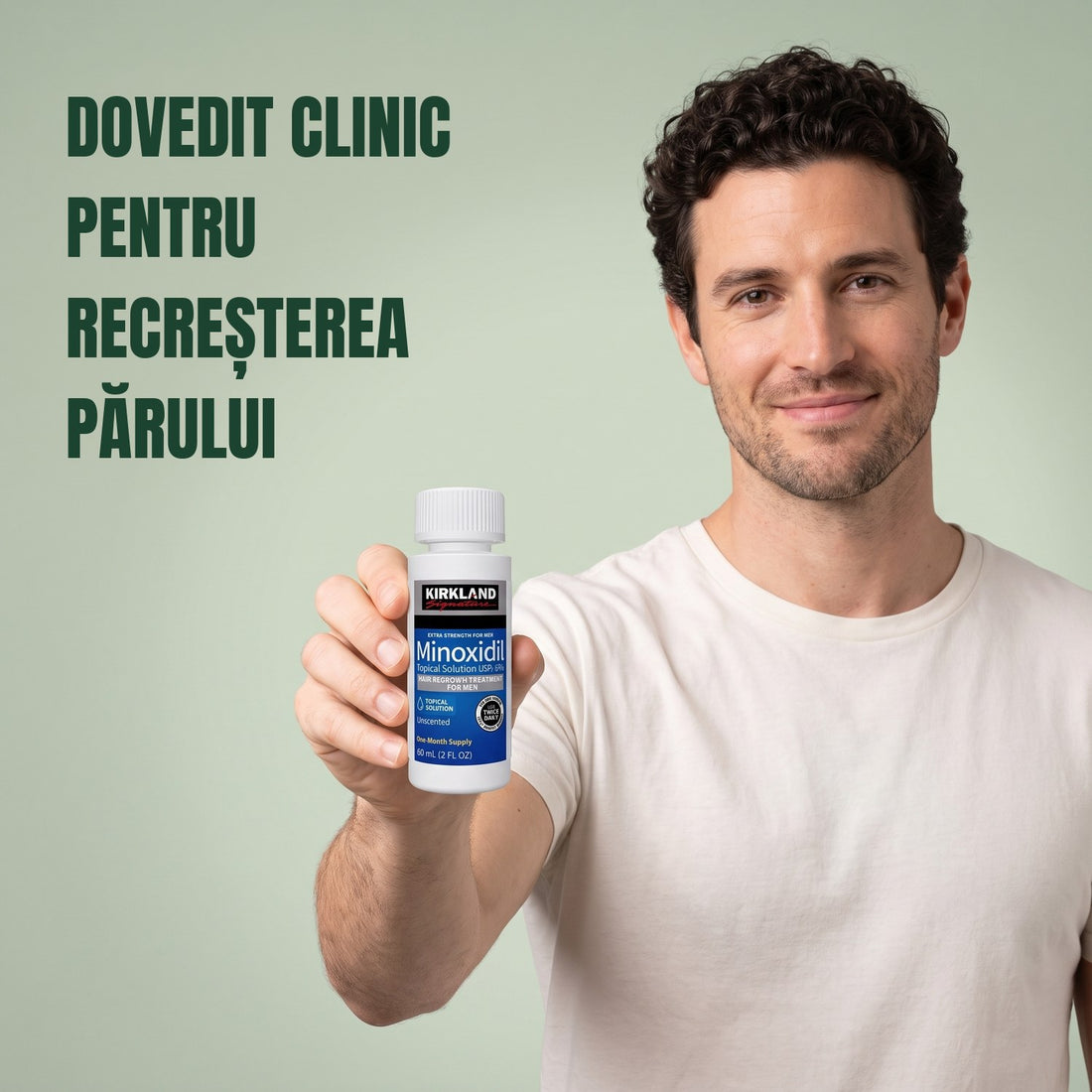 Kirkland Signature Loțiune cu Minoxidil 5% pentru Bărbați - rezervă pentru 12 luni