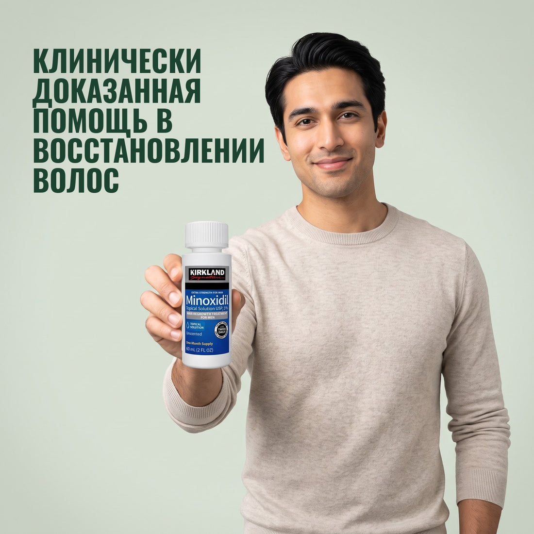 Kirkland Signature раствор миноксидила 5% для мужчин — запас на 3 месяца