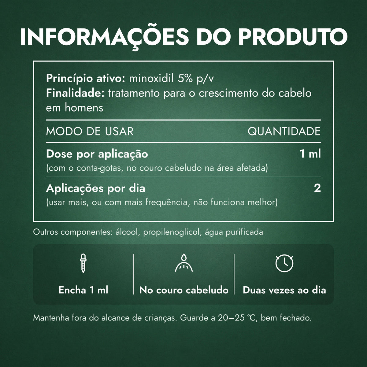 Informações do produto: Kirkland Signature Minoxidil 5%