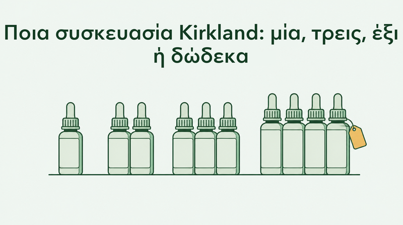 Kirkland μινοξιδίλη ποσότητα για 1, 3, 6 ή 12 μήνες