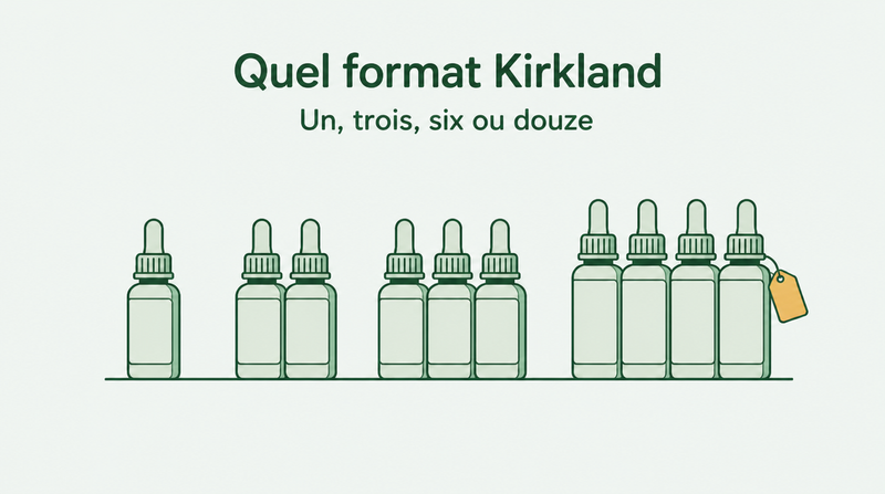 Kirkland minoxidil : réserve de 1, 3, 6 ou 12 mois