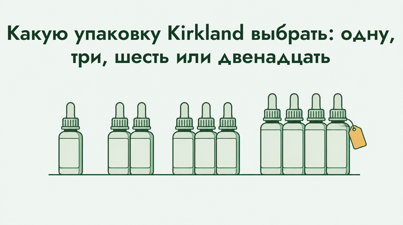 Kirkland миноксидил — запас на 1, 3, 6 или 12 месяцев