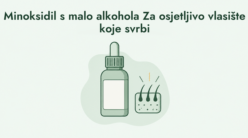 Minoksidil s niskim udjelom alkohola za osjetljivo vlasište