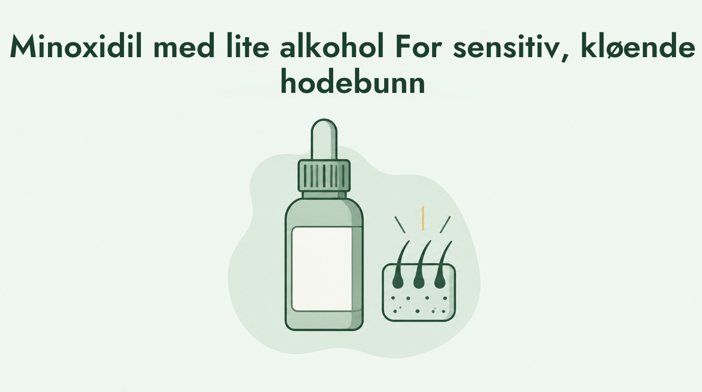 Lavalkohol-minoksidil for sensitiv hodebunn