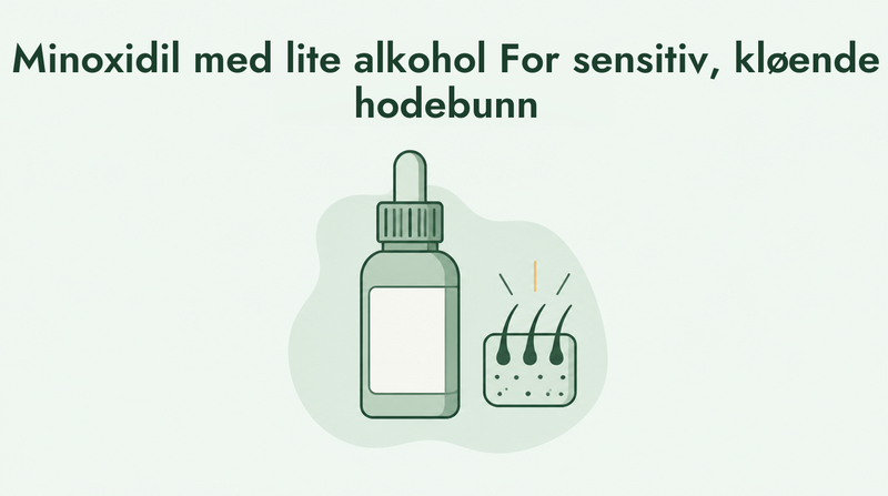 Lavalkohol-minoksidil for sensitiv hodebunn