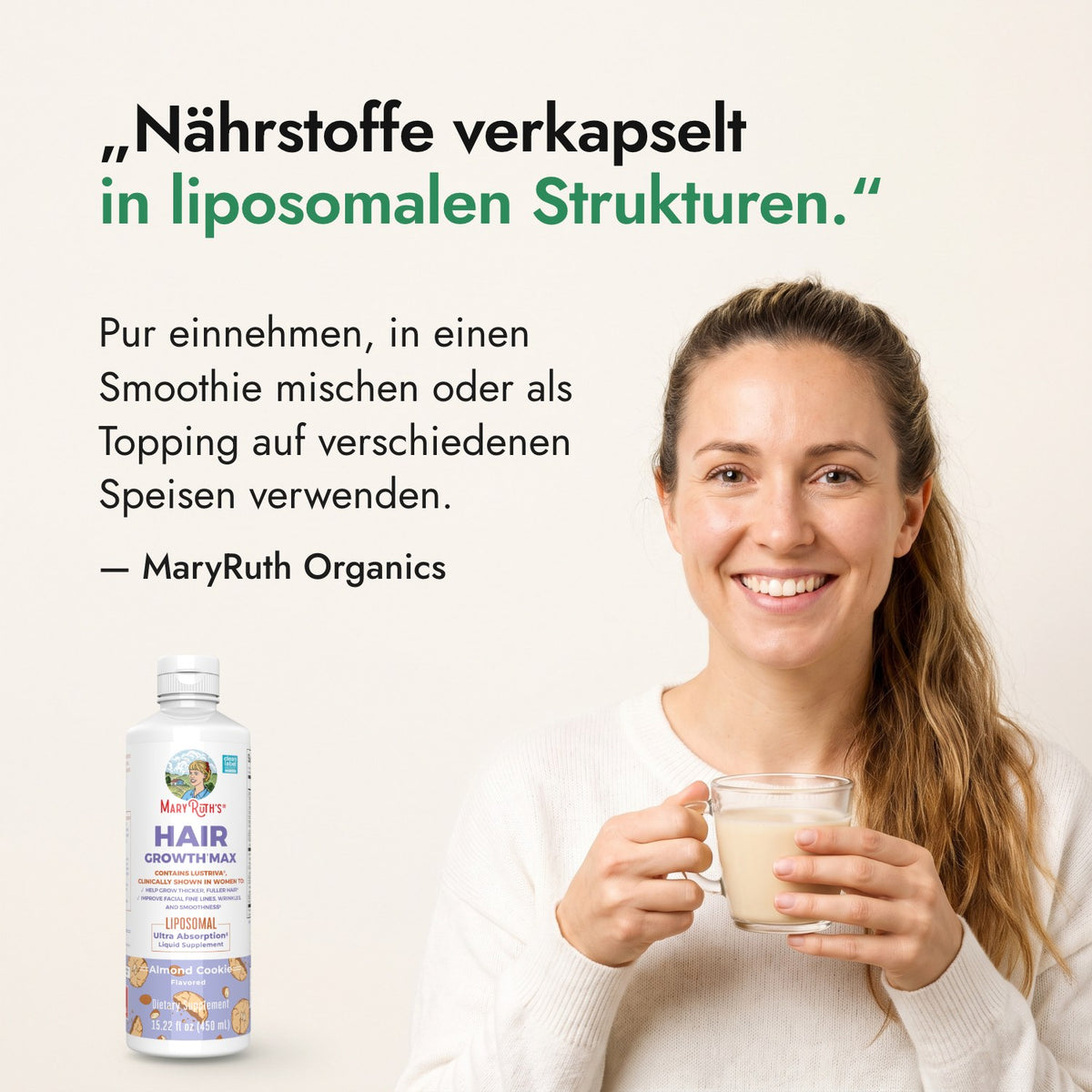 Nährstoffe verkapselt in liposomalen Strukturen. — MaryRuth Organics