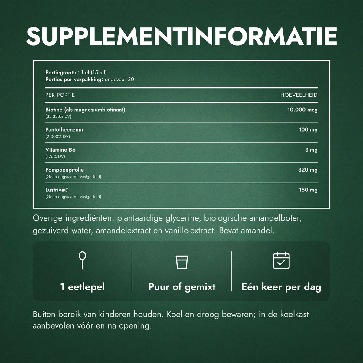 Supplementinformatie: MaryRuth's Hair Growth Max Liposomal