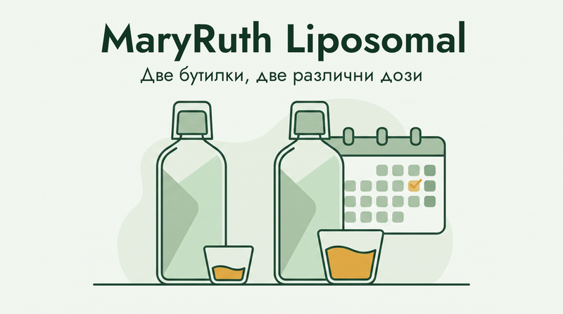 Сравнение на липозомните бутилки MaryRuth
