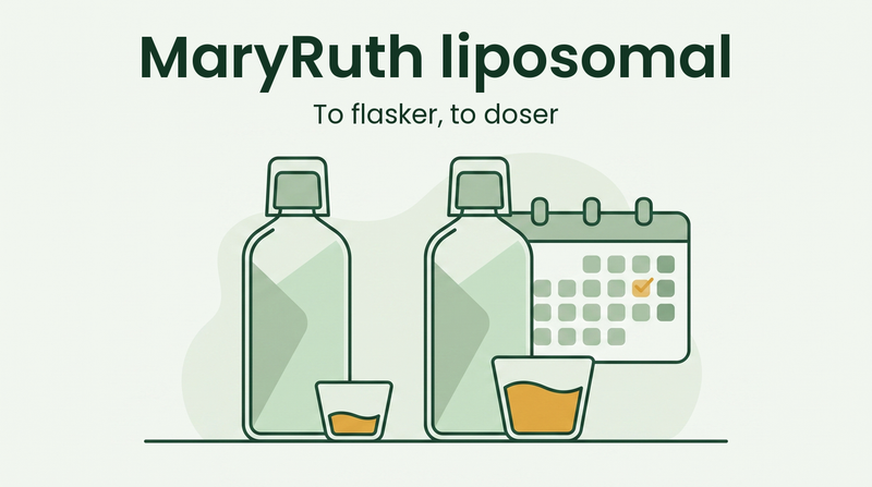 MaryRuth liposomal bottles compared