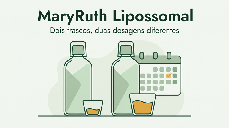 Frascos lipossomais MaryRuth comparados