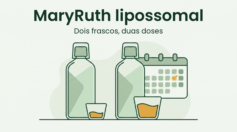 Frascos lipossomais MaryRuth comparados