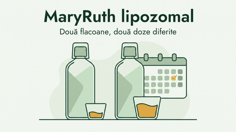 Sticle liposomale MaryRuth comparate