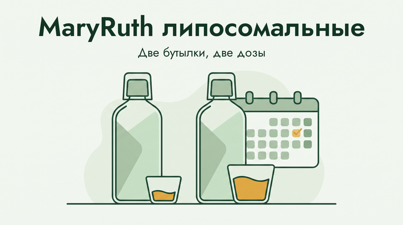 MaryRuth liposomal bottles compared