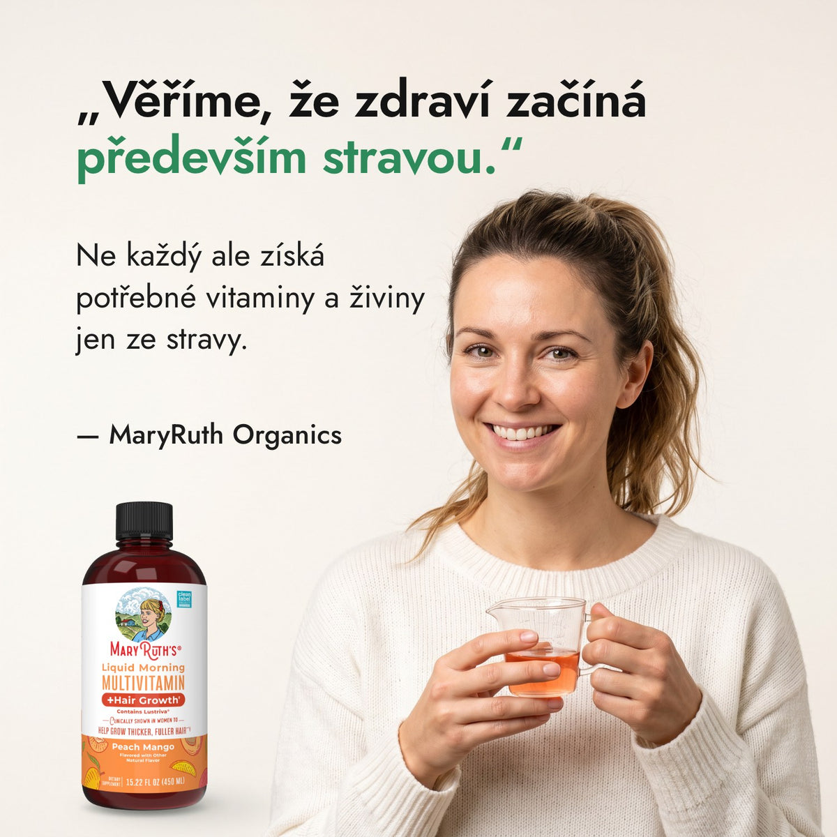 Věříme, že zdraví začíná především stravou. — MaryRuth Organics