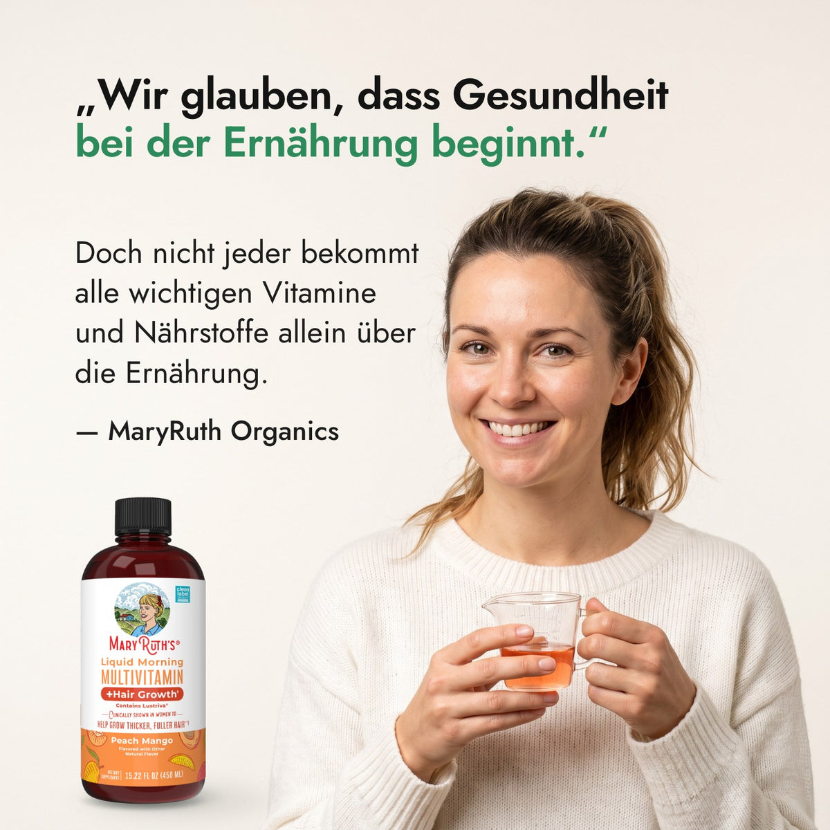 Wir glauben, dass Gesundheit bei der Ernährung beginnt. — MaryRuth Organics