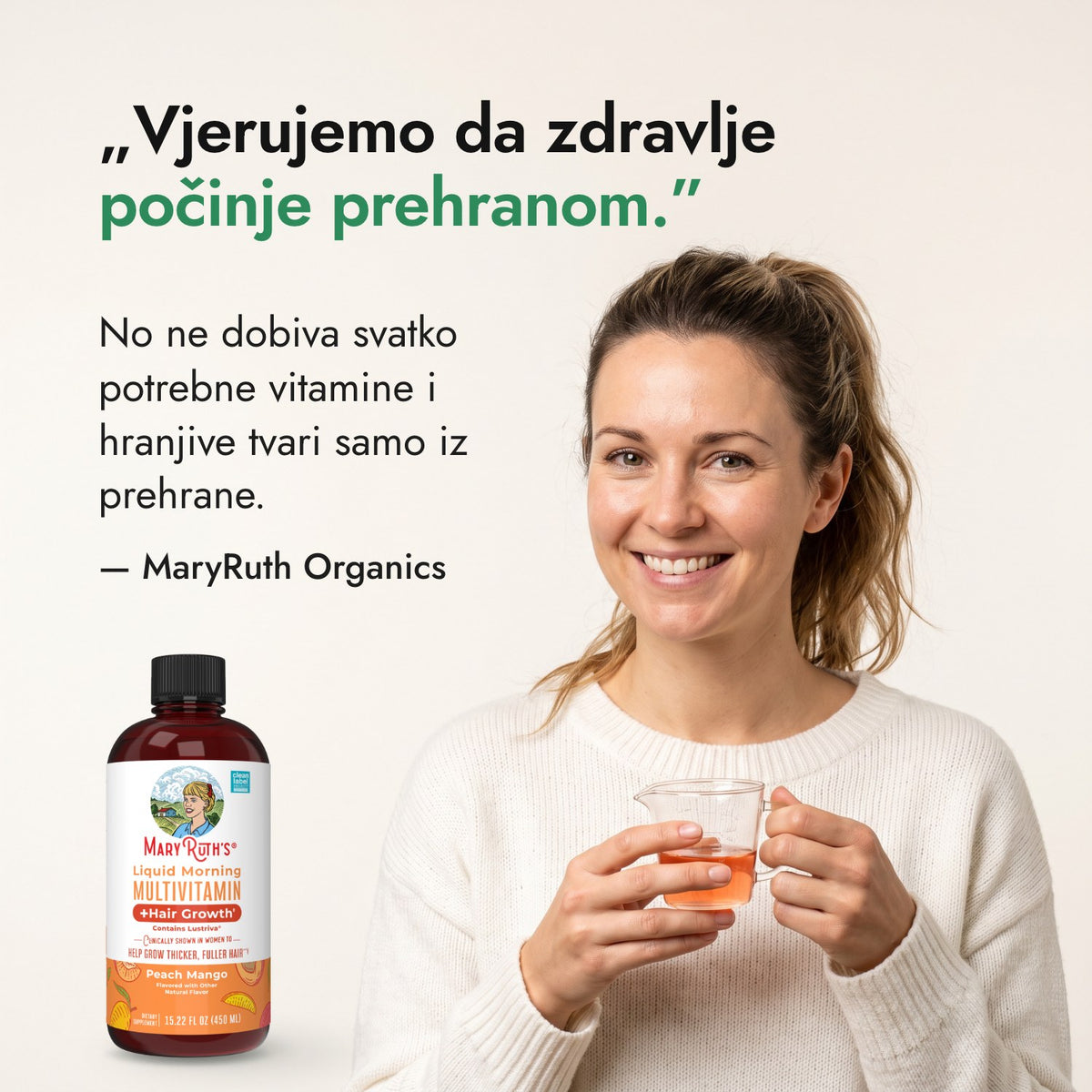 Vjerujemo da zdravlje počinje prehranom. — MaryRuth Organics