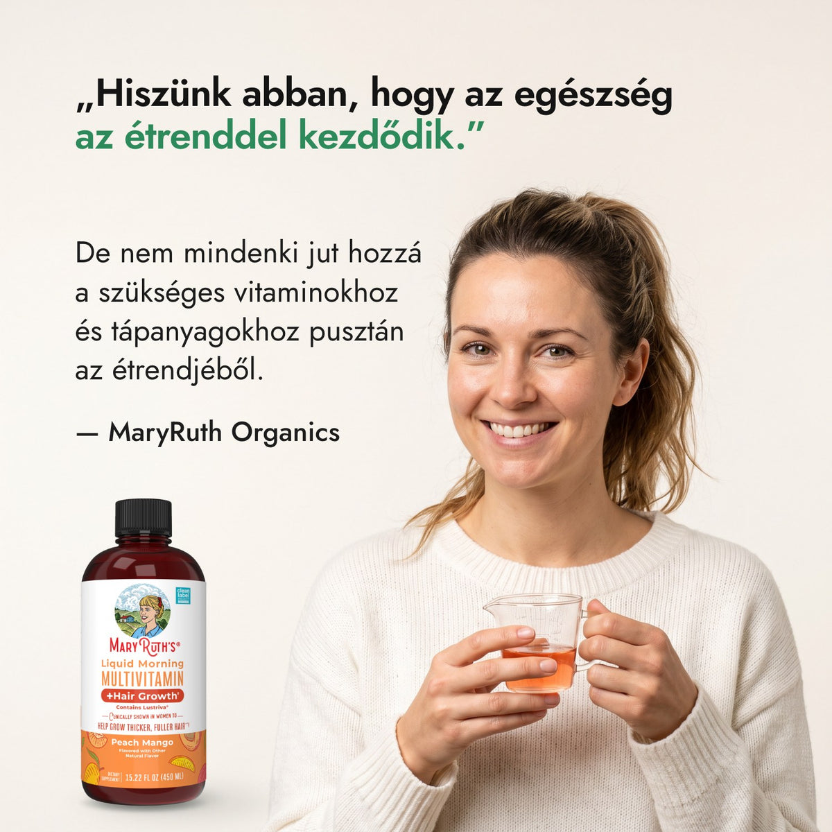 Hiszünk abban, hogy az egészség az étrenddel kezdődik. — MaryRuth Organics