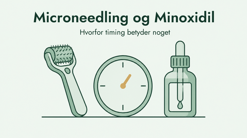 Microneedling og minoxidil: derfor betyder timingen noget