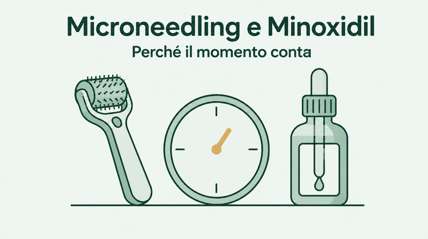 Microneedling e minoxidil: perché i tempi contano